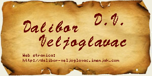 Dalibor Veljoglavac vizit kartica